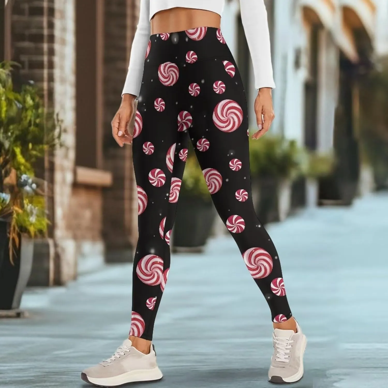 Yoga Pants Women Plus Size Leggings with Pockets Tummy Control Activewear Leggings for Womens