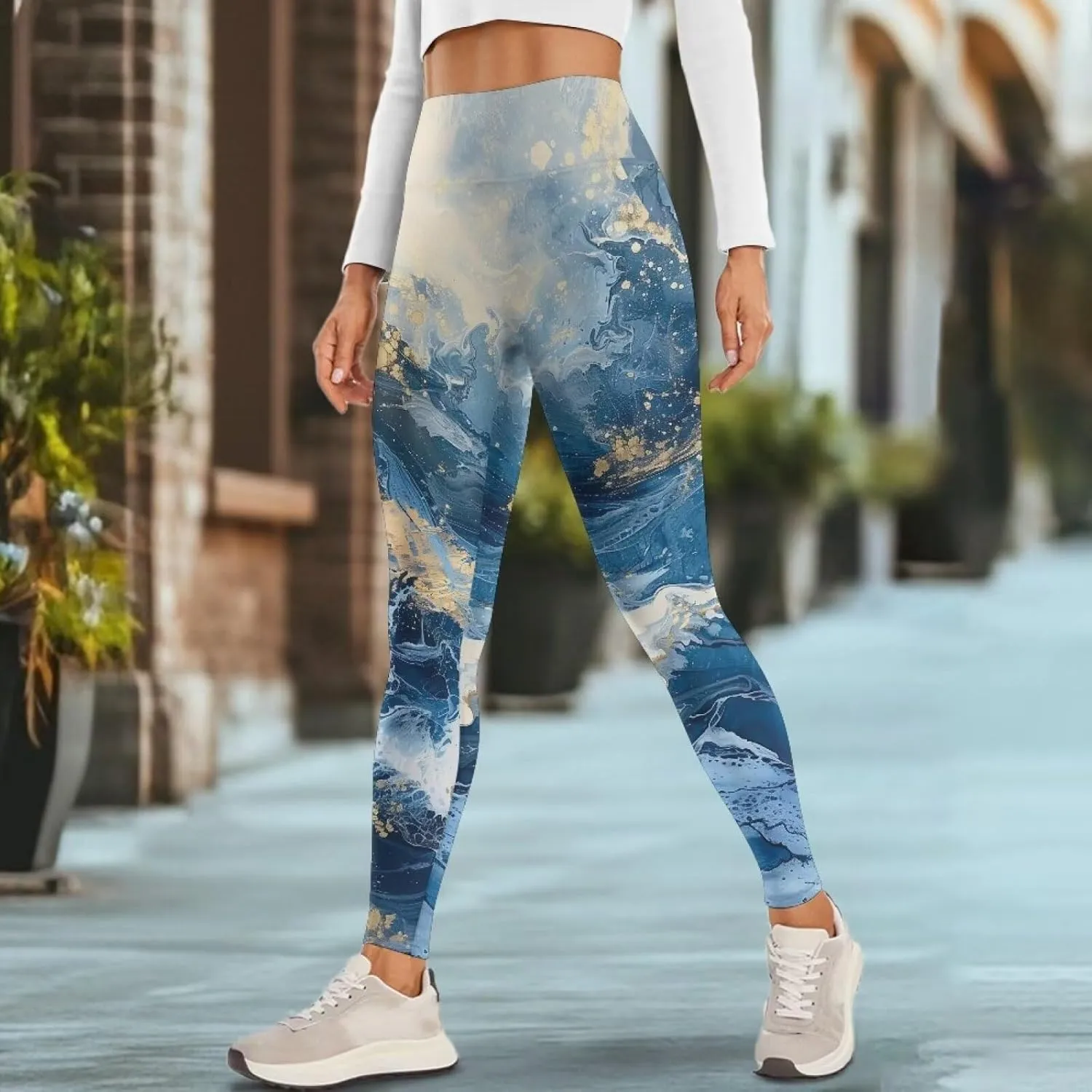 Yoga Pants Women Plus Size Leggings with Pockets Tummy Control Activewear Leggings for Womens