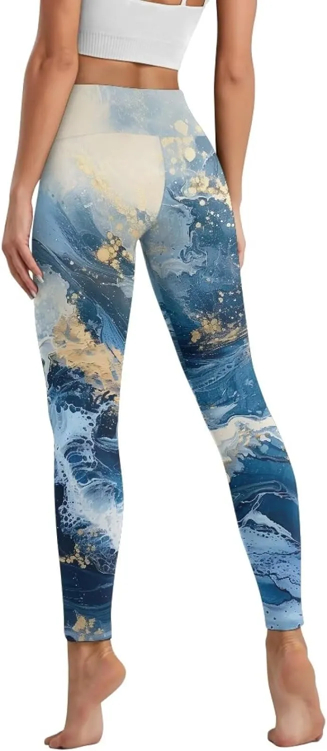 Yoga Pants Women Plus Size Leggings with Pockets Tummy Control Activewear Leggings for Womens