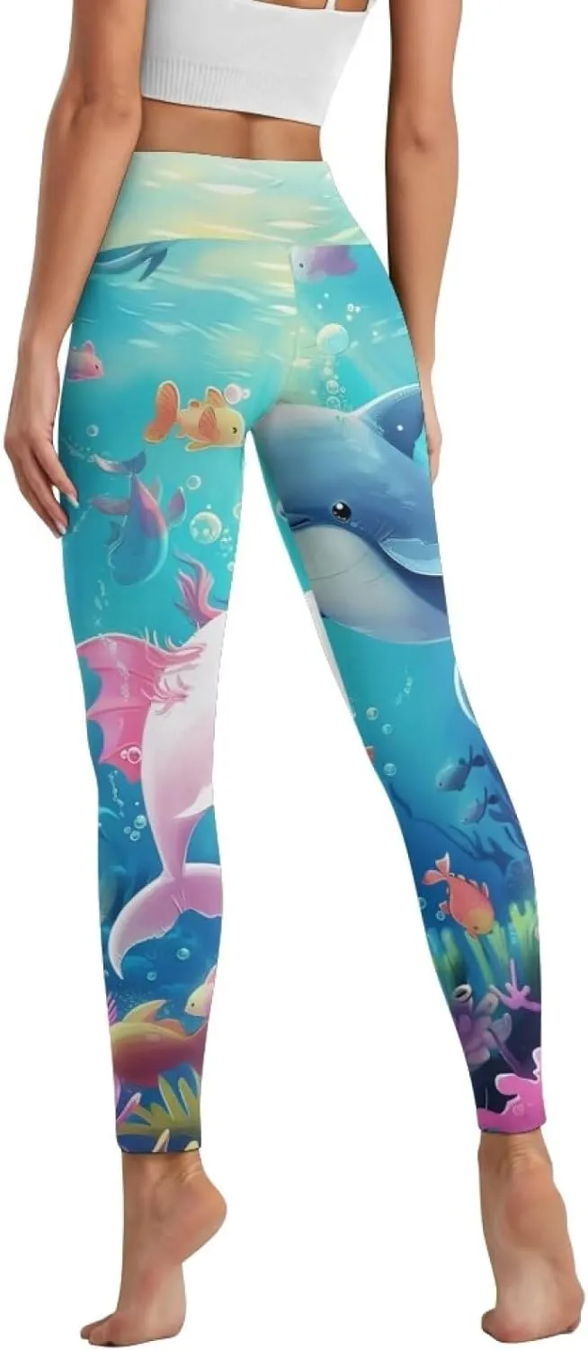 Yoga Pants Women Plus Size Leggings with Pockets Tummy Control Activewear Leggings for Womens