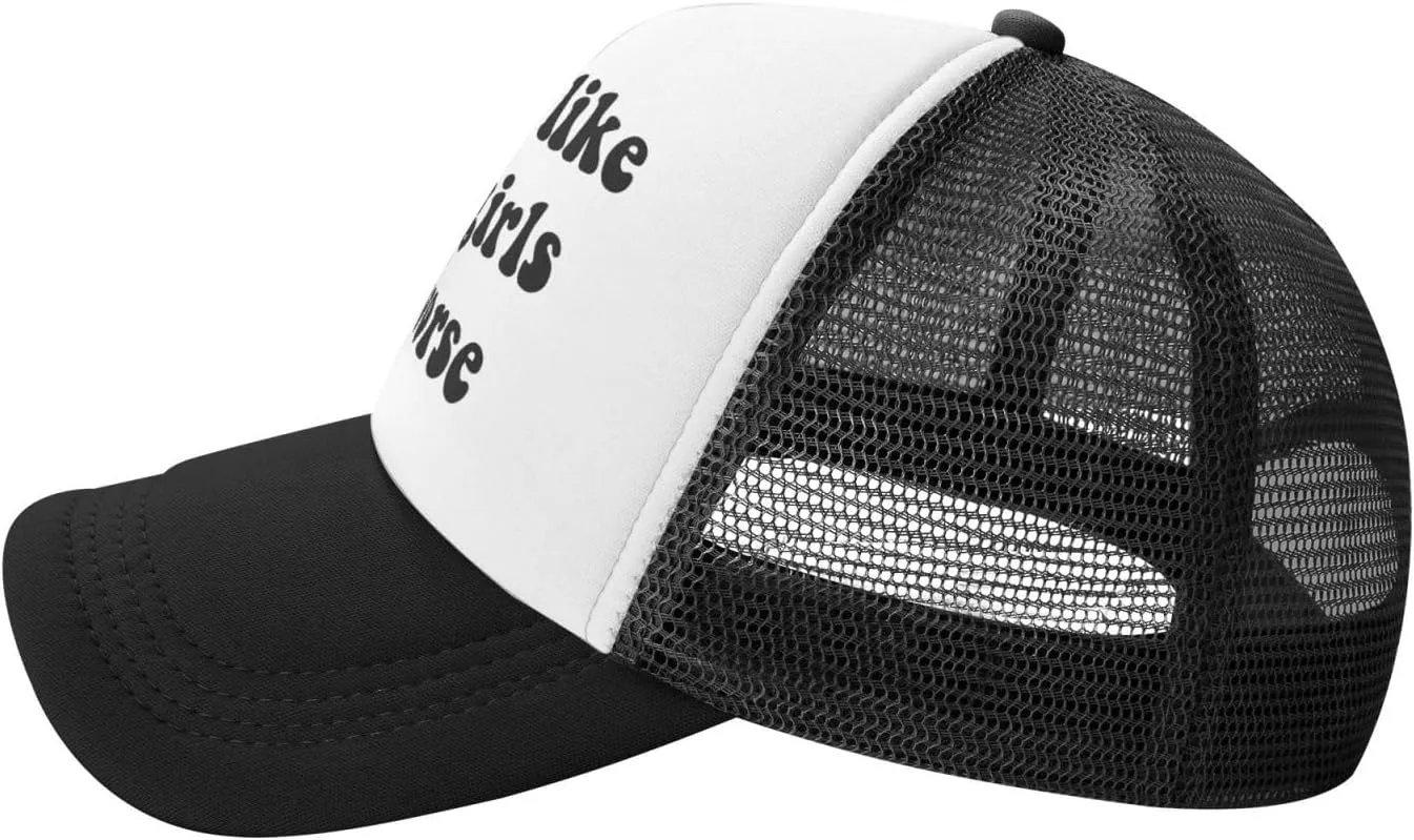 You Find It Offensive? I Find It Funny Trucker Hats for Women Black Men Retro Trucker Black Hats for Men