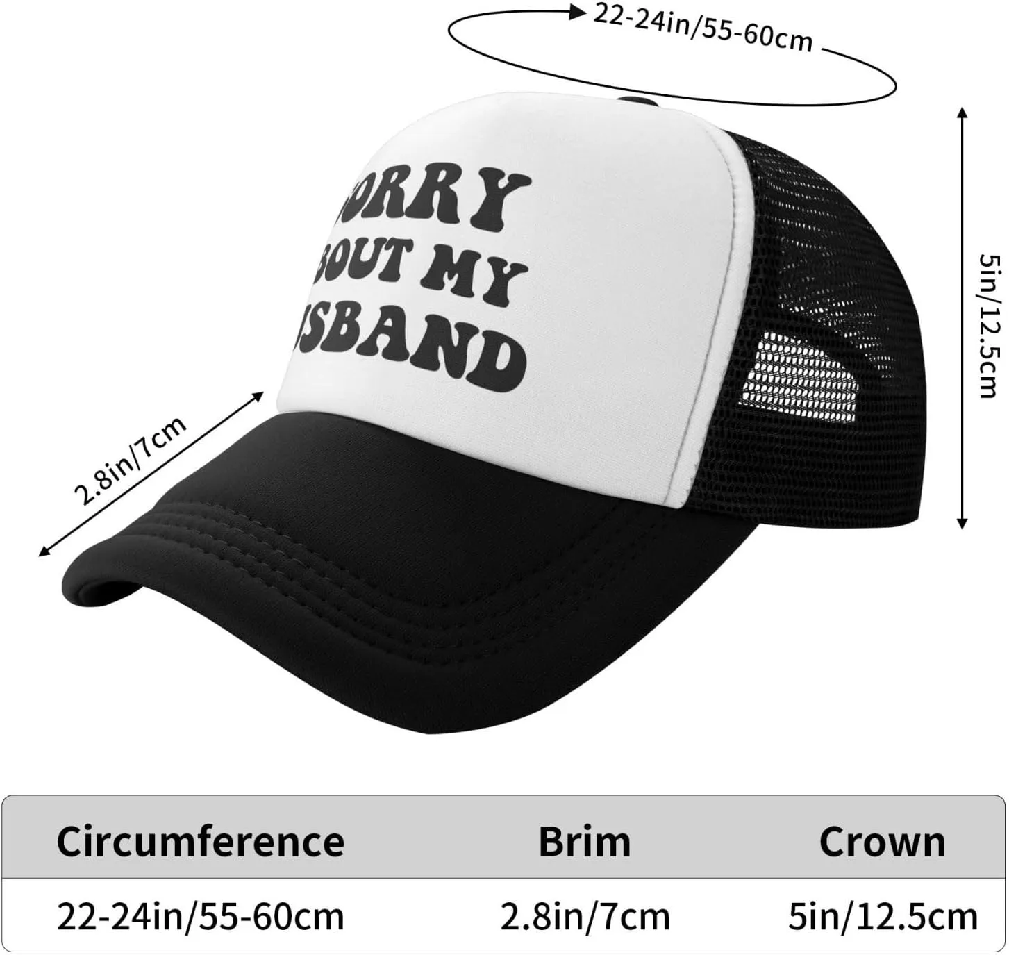 You Find It Offensive? I Find It Funny Trucker Hats for Women Black Men Retro Trucker Black Hats for Men