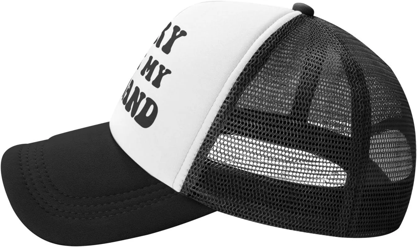 You Find It Offensive? I Find It Funny Trucker Hats for Women Black Men Retro Trucker Black Hats for Men