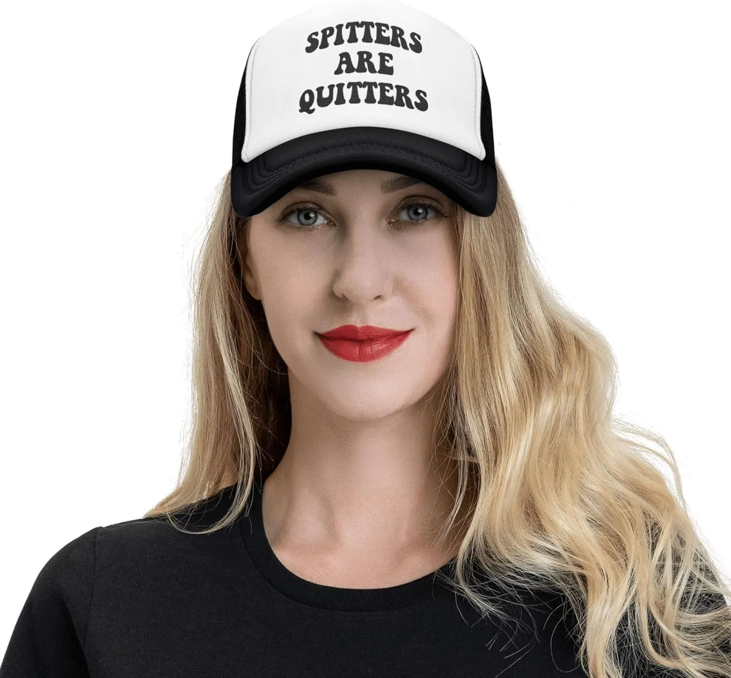 You Find It Offensive? I Find It Funny Trucker Hats for Women Black Men Retro Trucker Black Hats for Men