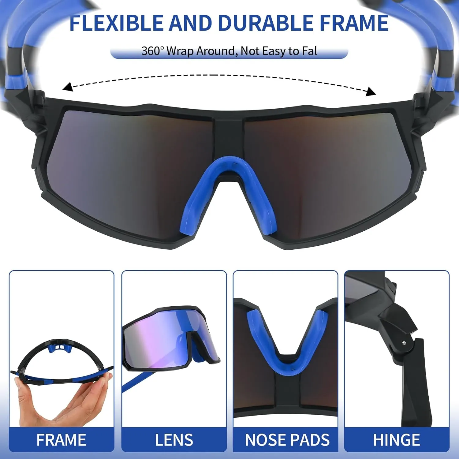 Youth Sunglasses Polarized Baseball Sunglasses for 8-14 Boys Girls Kids UV400 Sports Softball Cycling Glasses